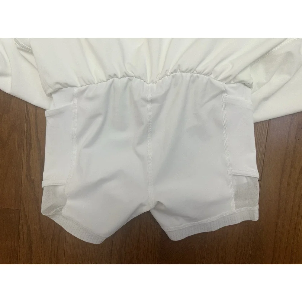 Lululemon Court Rival High Rise Skirt Size 4 White Tennis Pickleball Skort
